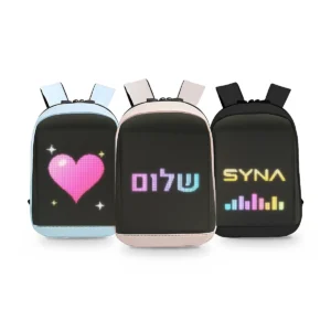 תיק גב עם מסך LED &ndash; SYNA Pixel Pro