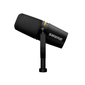 חבילת פודקאסט מקצועית - מיקרופון SHURE MV7 + מעמד שולחני Gator