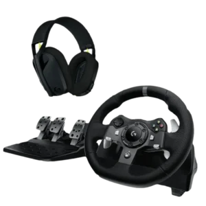 חבילת גיימינג Logitech - הגה ודוושות G29 + אוזניות אלחוטיות G435